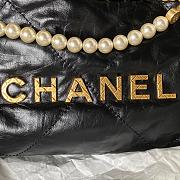 Chanel 22 calfskin black bag - 19x20x6cm - 6