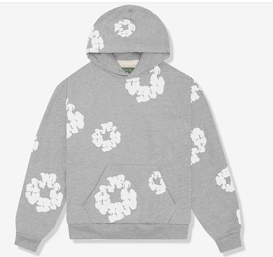 Denim Tears The Cotton Wreath Grey Hoodie - 1