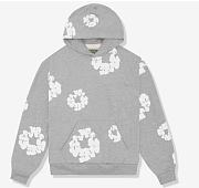 Denim Tears The Cotton Wreath Grey Hoodie - 4