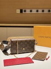 LV  FELICIE chain bag envelope three-in-one - 21*12*3CM - 1