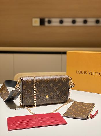 LV  FELICIE chain bag envelope three-in-one - 21*12*3CM