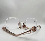 Chrome heart transparent sunglasses - 4
