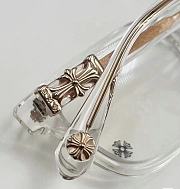 Chrome heart transparent sunglasses - 2