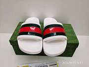 Gucci Pursuit Pool Slides White 308234 GIB10 9079 - 1