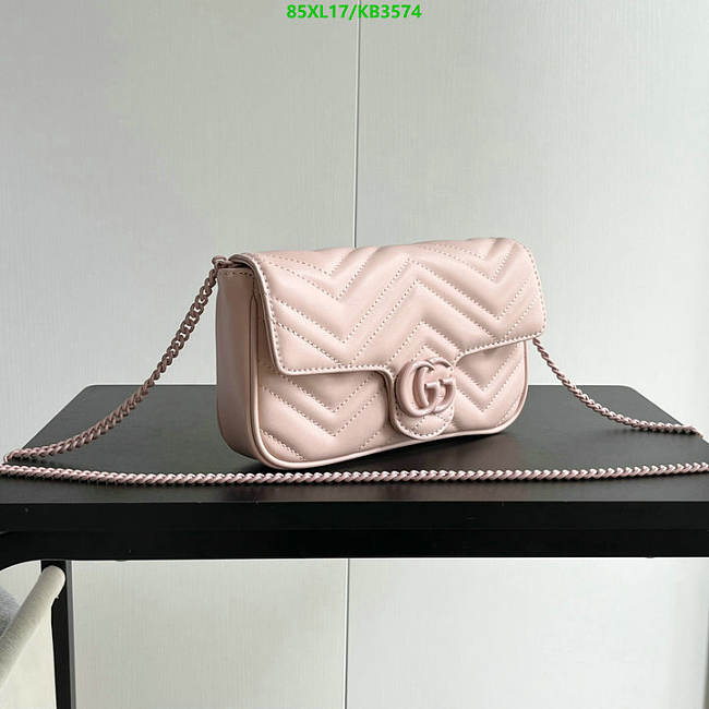 GG MARMONT MINI BAG PINK SIZE 21cm x 12cm x 5cm - 1
