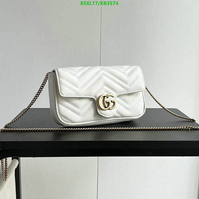 GG MARMONT MINI BAG WHITE SIZE 21cm x 12cm x 5cm - 1