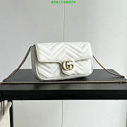 GG MARMONT MINI BAG WHITE SIZE 21cm x 12cm x 5cm - 1