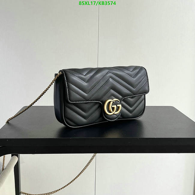 GG MARMONT MINI BAG BLACK SIZE 21cm x 12cm x 5cm - 1