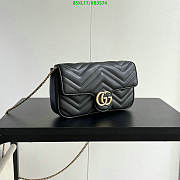 GG MARMONT MINI BAG BLACK SIZE 21cm x 12cm x 5cm - 3