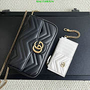 GG MARMONT MINI BAG BLACK SIZE 21cm x 12cm x 5cm - 6
