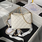 Chanel 24A small hobo handle AP4066 Grained calfskin - size: 19×14×7cm - 5