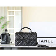 Ch@Nel Flap Bag black calf skin -20*12*6CM - 3