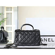 Ch@Nel Flap Bag black calf skin -20*12*6CM - 4
