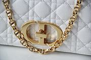 Dior Caro handbag white Large size 28x17x9cm - 2