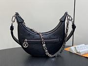 LV loop handbag black Size: 23 x 13 x 6 cm  - 1
