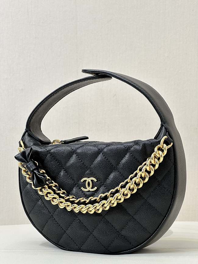 Chanel's hula hoop bag black Size: 19-12-4cm - 1