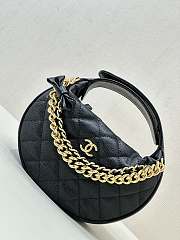 Chanel's hula hoop bag black Size: 19-12-4cm - 2