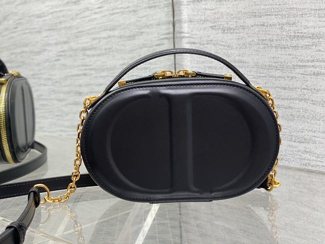 Dior oval camera bag black size: 18*6.5*11cm - 1