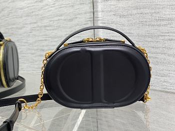 Dior oval camera bag black size: 18*6.5*11cm