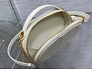 Dior oval camera bag white size: 18*6.5*11cm - 2