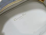 Dior oval camera bag white size: 18*6.5*11cm - 4