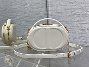 Dior oval camera bag white size: 18*6.5*11cm - 6