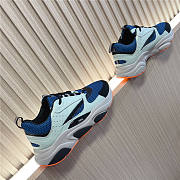 Dior B22 Blue Technical Mesh Light Blue Grey Orange - 6