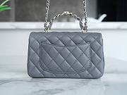 Chanel 23K  classic flap grey  Size: 13*20*9cm - 5