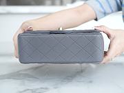 Chanel 23K  classic flap grey  Size: 13*20*9cm - 6