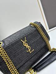 YSL straw bag black size 22*14*7cm - 6