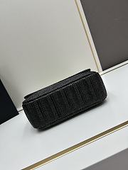 YSL straw bag black size 22*14*7cm - 3