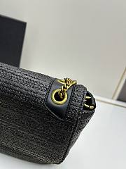 YSL straw bag black size 22*14*7cm - 2