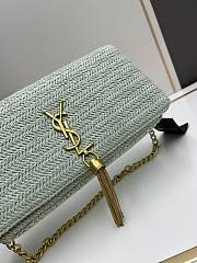 YSL straw bag mint size 22*14*7cm - 6