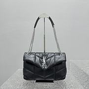 YSL puffer lambskin black size 27*17*11 cm  - 3