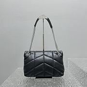 YSL puffer lambskin black size 27*17*11 cm  - 2