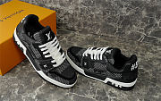  Louis Vuitton Trainer black full box with LV box - 2