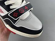 Louis Vuitton LV trainer Velcro black and red  - 2