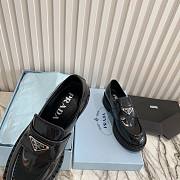 Prada men Chocolate brushed leather loafers - 6