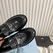 Prada men Chocolate brushed leather loafers - 3