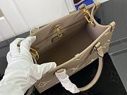 LV ONTHEGO BAG BEIGE COLOR M45779 SIZE 35x19x11.5cm - 3