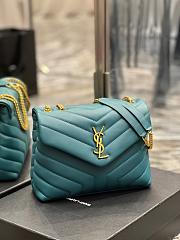 YSL LouLou Navy SIZE: 25x17x9cm - 2