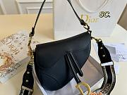 Dior Saddle leather black big size 24*20cm - 2