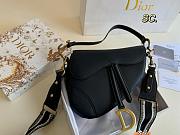 Dior Saddle leather black big size 24*20cm - 4