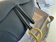 Dior Saddle leather black big size 24*20cm - 6