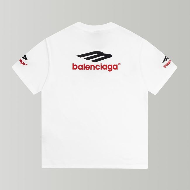 Balenciaga white short sleeve T shirt - 1
