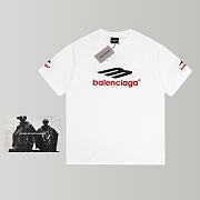 Balenciaga white short sleeve T shirt - 3
