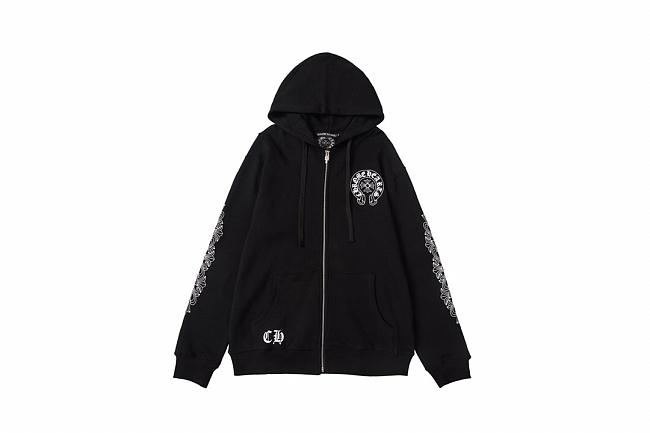 Chrome heart black hoodie - 1