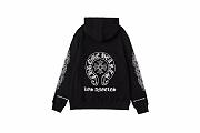 Chrome heart black hoodie - 2