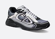 Dior B30 Sneaker Blue Mesh with Gray, White and Black Technical Fabric - 5