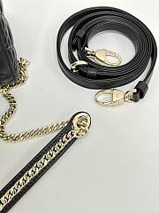  Lady Dior Handbag Black Gold Buckle Lambskin size 17 x 15 x 7 cm - 3